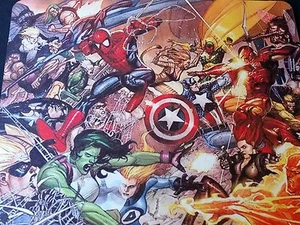 MARVEL CIVIL WAR ! comics Anti slip optical COMPUTER MOUSE PAD 9 X 7inch - Picture 1 of 6