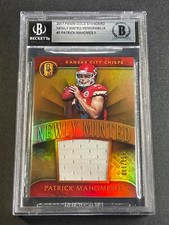 PATRICK MAHOMES 2017 PANINI GOLD STANDARD NEWLY MINTED JERSEY ROOKIE RC #'D /199