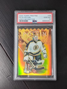 2003-04 Topps Pristine Gold Refractor Felix Potvin SP20/33 PSA Gem Mint 10 Pop 1