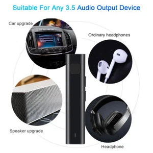 Clip On Wireless BT Receiver Adapter For Business Meeting Travel ECM - Photo 1 sur 9