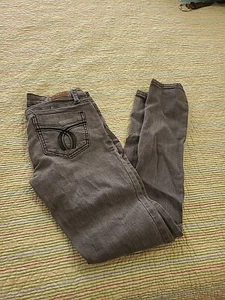 Ymi Jeans Sienna Skinny Gray Juniors 5 28 X 30 Girls Medium Dark - Picture 1 of 7