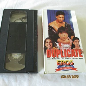Duplicate VHS Video Cassette BOLLYWOOD Hindi MOVIE Shah Rukh Khan Juhi Chawla - Picture 1 of 3