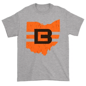 Retro Distressed Cleveland Browns Dayton Shirt Ohio State 2019 DAWG POUND OBJ - Picture 1 of 2