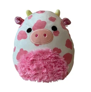 Peluche Kellytoy Squishmallow Evangelica Día de San Valentín Vaca Rosa Blanco - Imagen 1 de 4