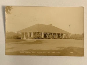 Vintage Postcard Club House Golf Links Whitinsville Mass Posted 1942 Black White - Picture 1 of 6