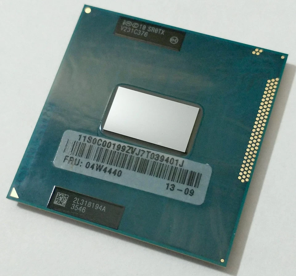 Intel i3-3120M Laptop CPU Mobile Processor SR0TX 2.50Ghz 988pin Socket G2 - Image 1 of 2
