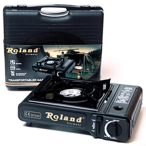 Gaskocher Campingkocher Gasherd Campinggaskocher Picknick Kocher Roland Germany - Bild 1 von 12