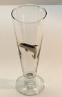 Pilsner Beer Glass With Applied Metal Dolphin 