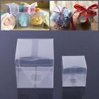 Square Transparent PVC Cube Gift Candy Boxes Wedding Party C5F9 H2S3 Deco V7Q2