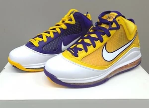 NIKE LEBRON 7 QS "MEDIA DAY" LAKERS (CW2300 500) VARIOUS SIZES - Picture 1 of 12