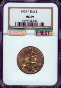 2005-P Sacagawea Native Dollar NGC MS69 SMS MAC FINEST Quality ✔️ - Picture 1 of 2