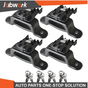 Labwork 4x For Ford F150 Truck Bed Tie Down Anchors Brackets & Box Link Cleats - Zdjęcie 1 z 10
