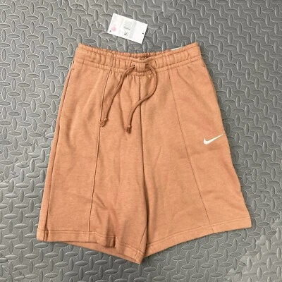 Nike Fleece Shorts Size XS Womens Sportswear Essential Brown High Rise Loose Fit - Image 1 of 4