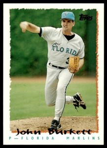 1995 Topps Traded & Rookies #48T John Burkett Florida Marlins