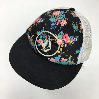 Volcom Floral Trucker Ball Cap Hat Snapback - Image 1 of 4
