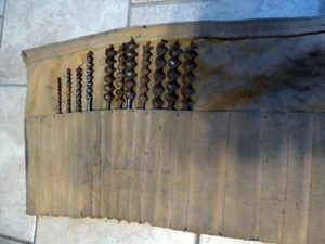 LOTE DE COLECCIÓN DE 11 TALADROS DE MADERA DE ARRANQUE AUTOMÁTICO EN BOLSA DE HERRAMIENTAS, JENNINGS 3/16-7/8" a - Imagen 1 de 6