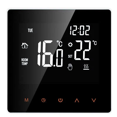 Smart Thermostat Digital Temperature Controller LCD Display Touch Screen 16A - Image 1 of 4
