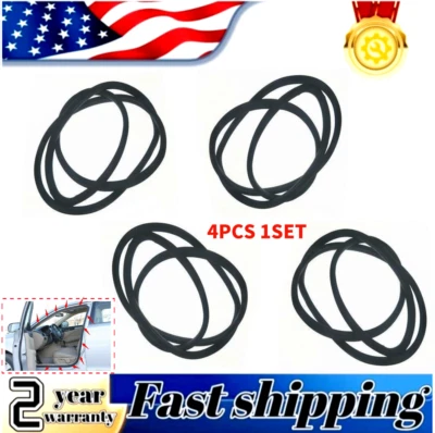 4 PCS Door Rubber Weatherstrip Seal On Body For Honda Accord Sedan 2013-2017 - Image 1 of 4