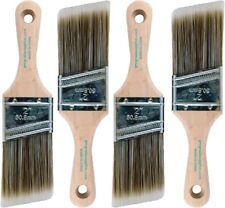 4 Pack - 2" Angle Sash Brushes for All Latex and Oil Paints & Stains