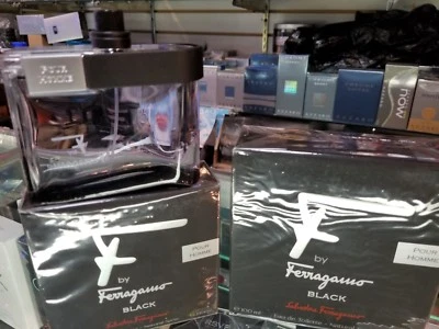 F by Ferragamo Black Salvatore Ferragamo 1,7 oz 50 ml 3,4 oz 100 ml EDT SELLADO Foto 1 de 4