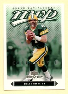 2003 Upper Deck MVP Brett Favre football checklist #437 Green Bay Packers HOF