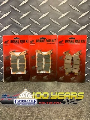 HONDA BRAKE PAD KIT FRONT / REAR 2001-2017 GOLDWING GL1800 & F6B OEM NEW - Image 1 of 4