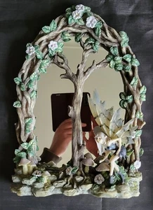 Nemesis Now Rare Ornate Arched Mirror, Fairy Forest Toadstools Tree design - Picture 1 of 5