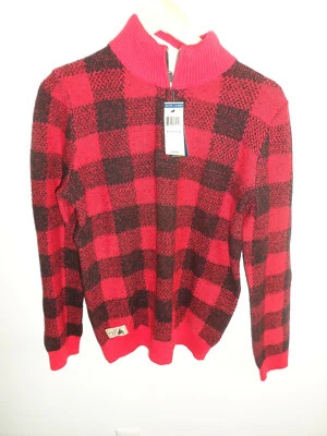 Suéter Pullover Polo Ralph Lauren Niños Clásico Rojo/Negro Nuevo con Etiquetas - Grande o XL Foto 1 de 4