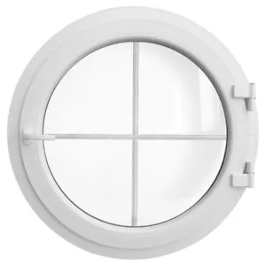 Round Window TURN White uPVC Glazing Bars Muntins 550 600 650 700 750 800 900 - Picture 1 of 8