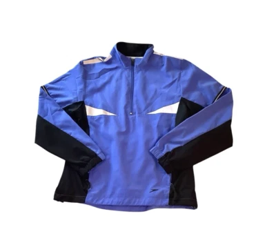 Chaqueta cortavientos Speedo 1/4 cremallera azul gris negro talla S Foto 1 de 4