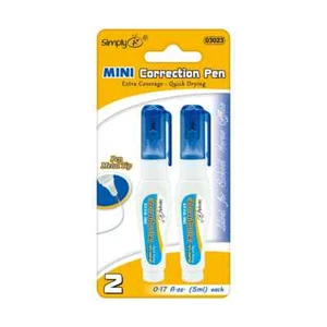 Simply - Mini-Korrekturstift mit Metallspitze 5 ml 2er-Pack - Bild 1 von 1