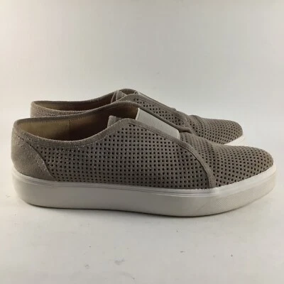 Franco Sarto Nadine womens shoes suede leather slip on sneakers taupe size 8.5 - image 1 of 4