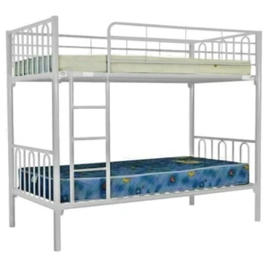 Black Metal Single Bunk Bed Furntech Certified Bunk Bed - Picture 1 of 4