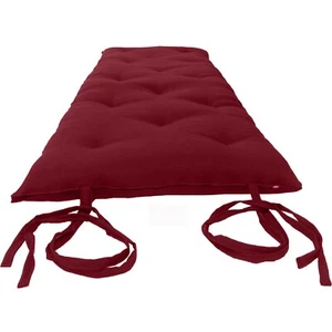 Japanese Floor Rolling Futon Mattress, Cotton Bed, Shikifuton 3 x 30 x 80 Red - Picture 1 of 2