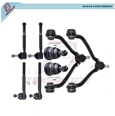 Para Chevrolet C1500 GMC Savana 3500 2x2 8 piezas brazo de control rótula extremo de varilla de amarre Foto 1 de 4