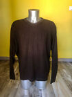 nice brown ribbed cotton sweater MARLBORO CLASSICS size XXL excellent condition