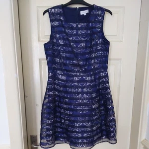 Kleid apricotblau gefüttert New Look Größe 12 - Bild 1 von 3