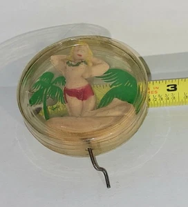 Hawaii Kurbelwind Hula Girl Fanette Co. Gummifigur die Drehfunktion - Bild 1 von 4