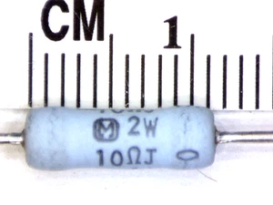 2 pcs ERG-2SJ100, 10 ohms 2W Metal Oxide Power Resistors. by Panasonic - Picture 1 of 1