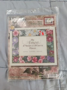Kit de punto de cruz contado "The Amén of Nature" Janlynn #17-20 sellado - Imagen 1 de 7