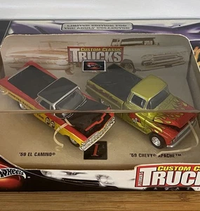 Hot Wheels 100% Petersen’s Custom Classic Trucks 59 El Camino 59 Apache - Picture 1 of 5