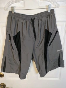 Pantalones Cortos de Bicicleta de Montaña SANTIC Para Hombre Talla XL Gris/Negro Acolchados - Bolsillos con Cremallera - Imagen 1 de 8
