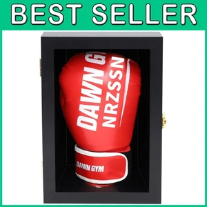 Wood Wall Display for Signed Gloves - Picture 1 of 9