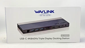 WAVLINK USB C Docking Station 4K Triple Display - Picture 1 of 6