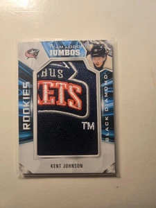 2022/23 Upper Deck Black Diamond KENT JOHNSON Rookie Team Logo Jumbo - Columbus - Picture 1 of 2