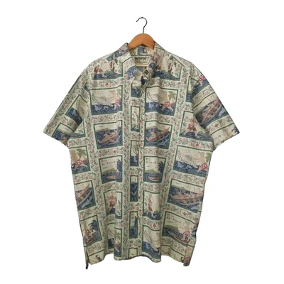 REYN SPOONER Hawaiian Christmas Shirt VTG 2005 Mele Kalikimaka Santa Limited 3XL - Image 1 of 4