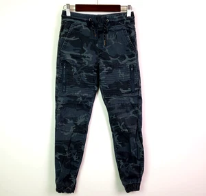 Ring Of Fire Boys Size 8 Navy Blue Camo Drawstring Casual Jogger Pants - Picture 1 of 7