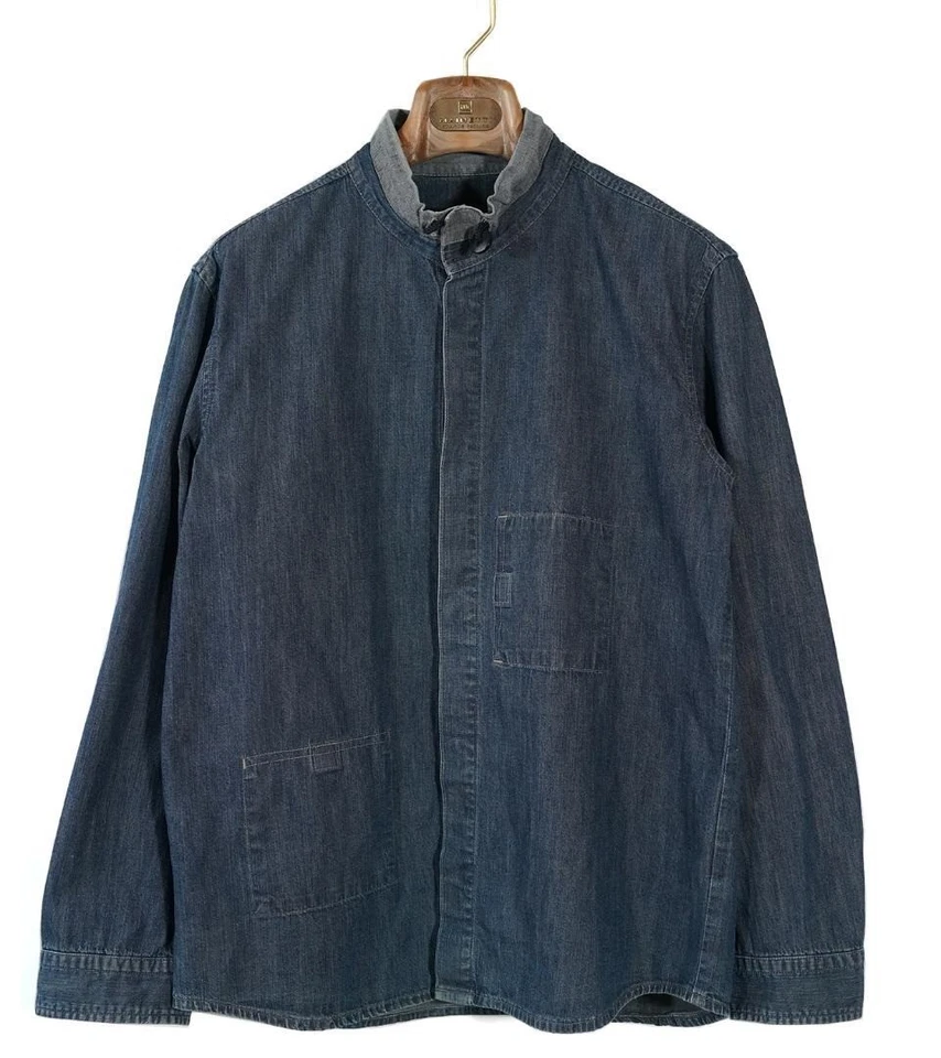 MARITHE FRANCOIS GIRBAUD Denim Shirt Size M Vintage Y2K Used - Image 1 of 4