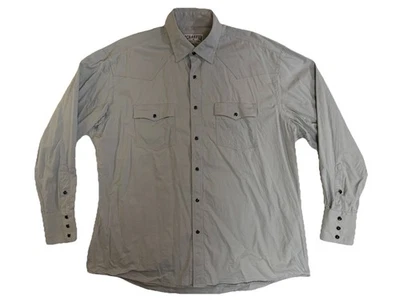 Schaefer Outfitter Mens XL Light Blue Western Pearl Snap Shirt Cowboy Buttondown - Image 1 of 4