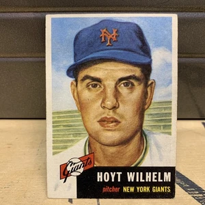 1953 topps hoyt wilhelm 151 Vintage Baseball Card Information In White New York  - Picture 1 of 6